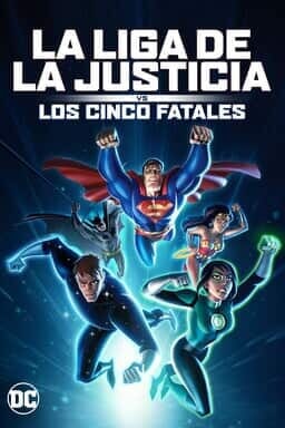 KeyArt: La Liga de la Justicia vs los cinco fatales